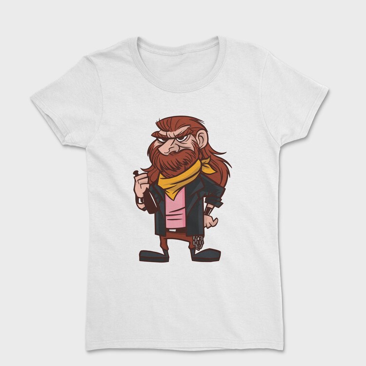Metal Man Cartoon, Women's T-Shirt