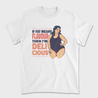 Woman Fat Flavour, Unisex Men's T-Shirt