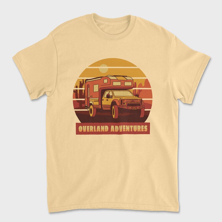 Overland Adventures, Унисекс Мъжка Тениска