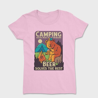 Camping and Beer, Women's T-Shirt
