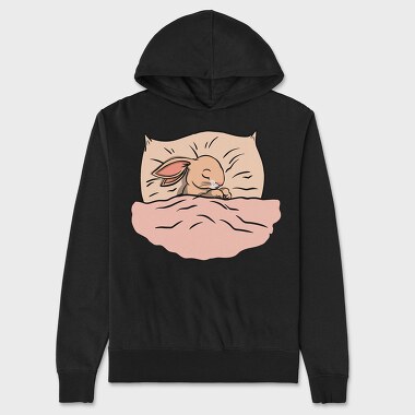 Bunny Sleeping, Unisex Men's Hoodie