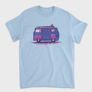 Camper Van Purple, Unisex Men's T-Shirt