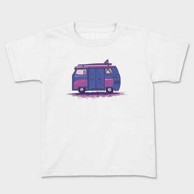 Camper Van Purple, Kids' T-Shirt