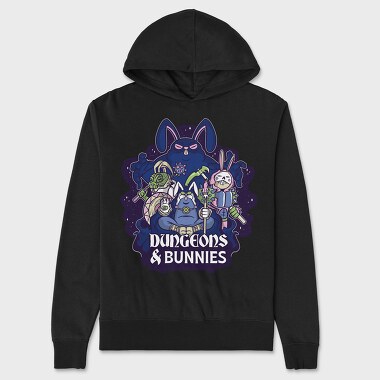 Unisex Men's Hoodie, Dungeons And Rabbits
