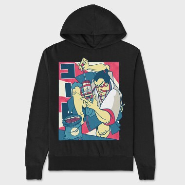 Samurai Coffee, Unisex Men's Hoodie