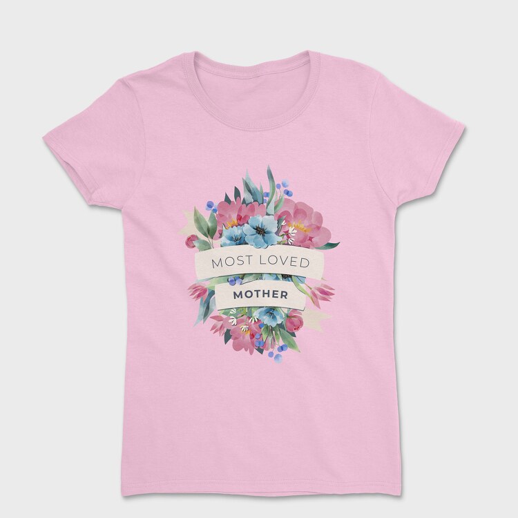 Watercolor Flowers Mother, Women's T-Shirt