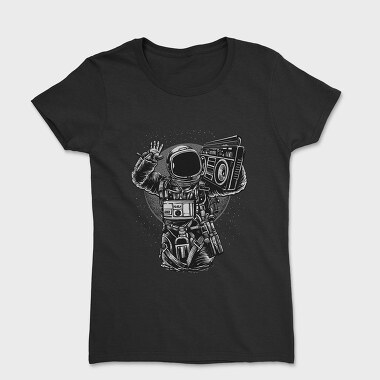 Astronaut Boombox, Women's T-Shirt
