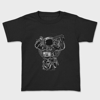 Astronaut Boombox, Kids' T-Shirt