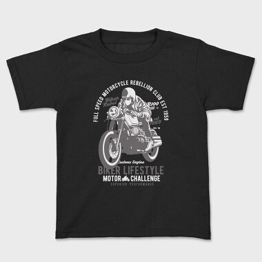 Biker Lifestyle, Kids' T-Shirt