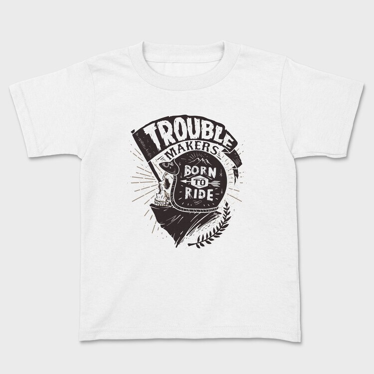 Born to ride, Kids' T-Shirt