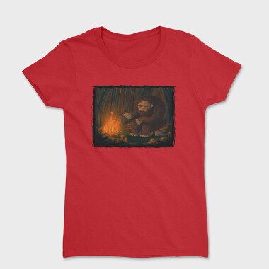 Camping Big Foot, Women's T-Shirt