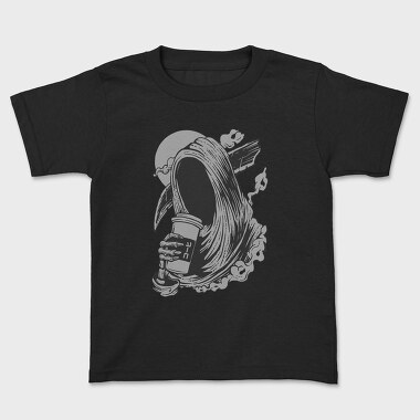 Death Before Decaf, Kids' T-Shirt