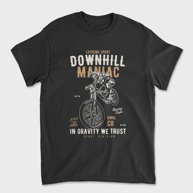 Downhill Maniac, Unisex Men's T-Shirt