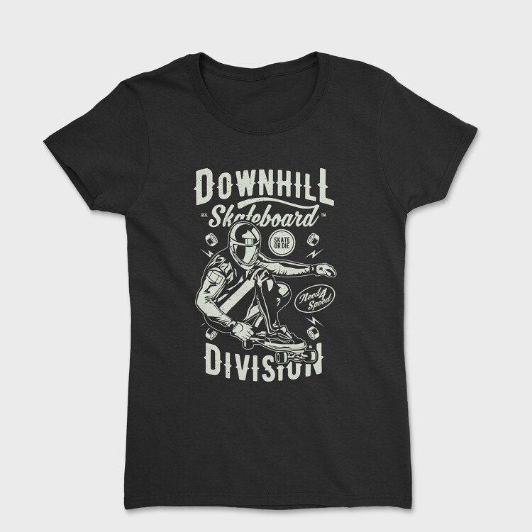 Downhill Skateboard Division, Women's T-Shirt