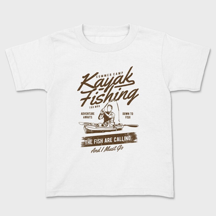 Kayak Fishing, Kids' T-Shirt
