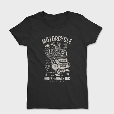 Дамска Тениска, Motorcycle Full Speed Engine