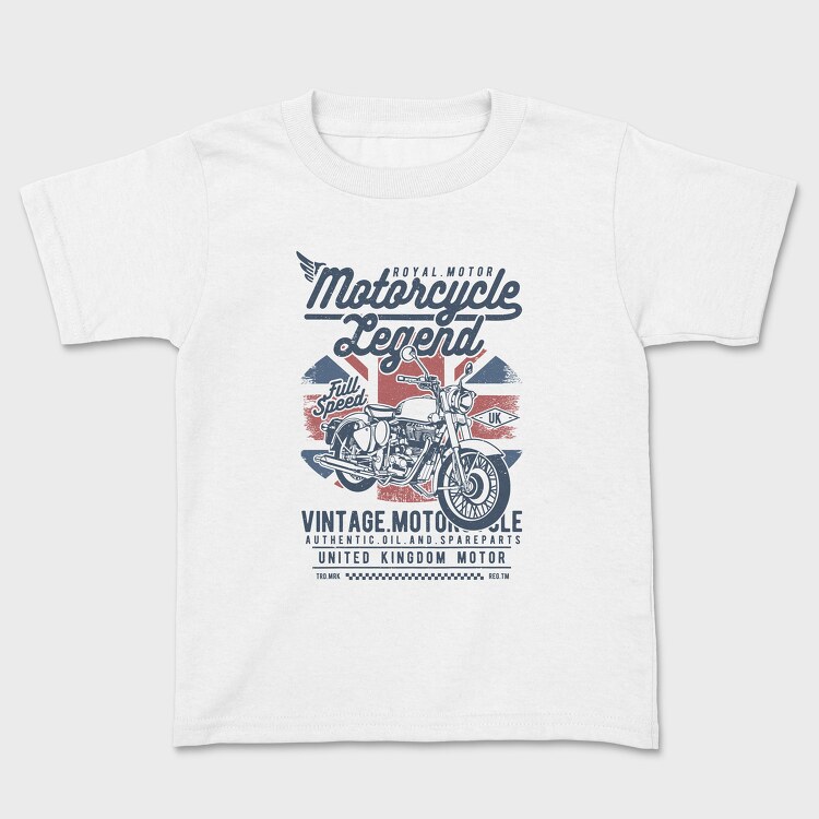 Motorcycle Legend, Kids' T-Shirt