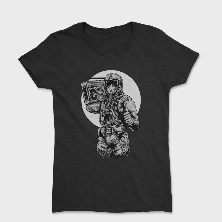 Pilot Fighter Boombox, Women's T-Shirt