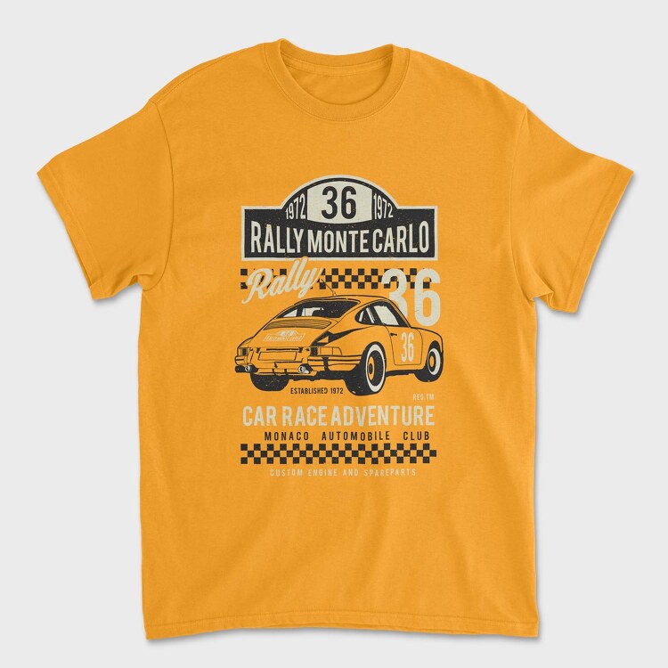 Rally Monte Carlo, Unisex Men's T-Shirt