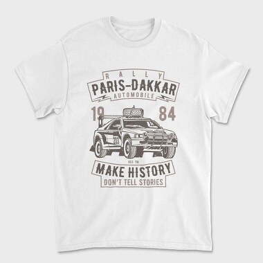 Rally Paris Dakar Automobile, Unisex Men's T-Shirt
