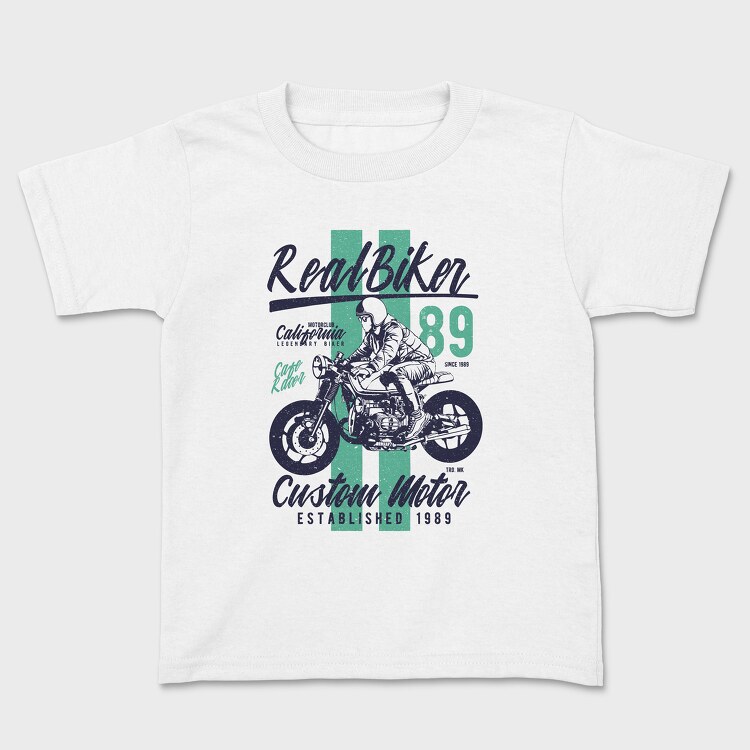 Real Biker, Kids' T-Shirt