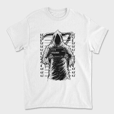Унисекс Мъжка Тениска, Reaper Mugshot