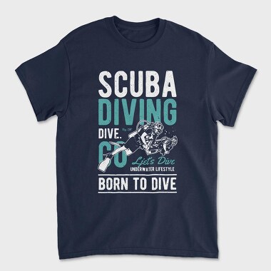 Scuba Diving, Unisex Men's T-Shirt