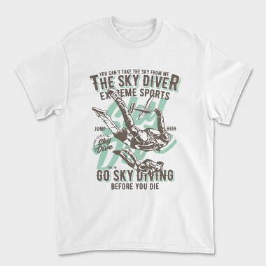 Sky Diver, Unisex Men's T-Shirt