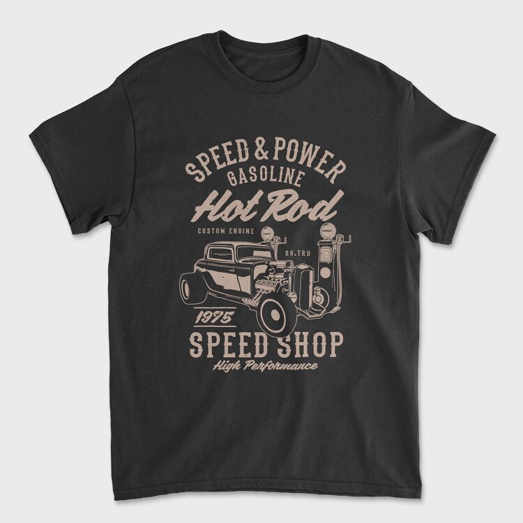 Speed & Power Hotrod, Unisex Men's T-Shirt