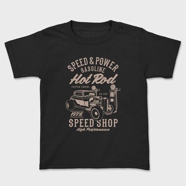 Speed & Power Hotrod, Kids' T-Shirt