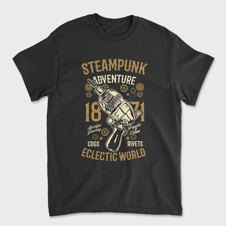 Steampunk Adventure, Unisex Men's T-Shirt