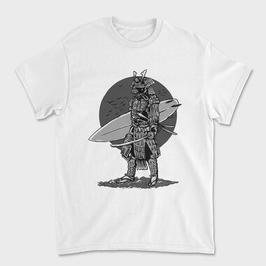 Унисекс Мъжка Тениска, Surfer Samurai