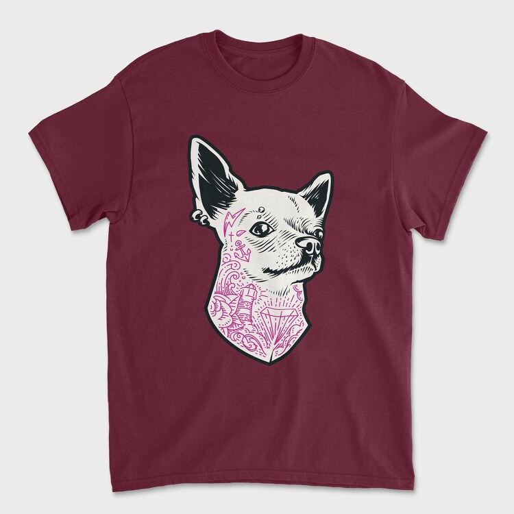 Tattoo Chiwawa, Унисекс Мъжка Тениска