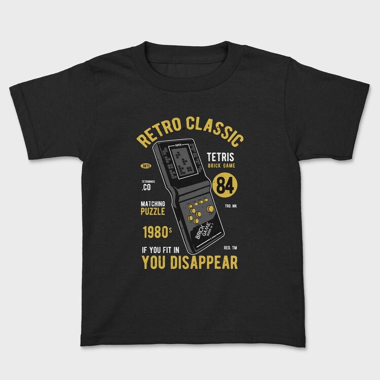 Tetris Brick Game, Kids' T-Shirt