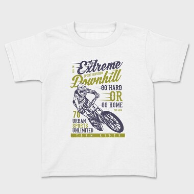 Kids' T-Shirt, The Extreme Downhill
