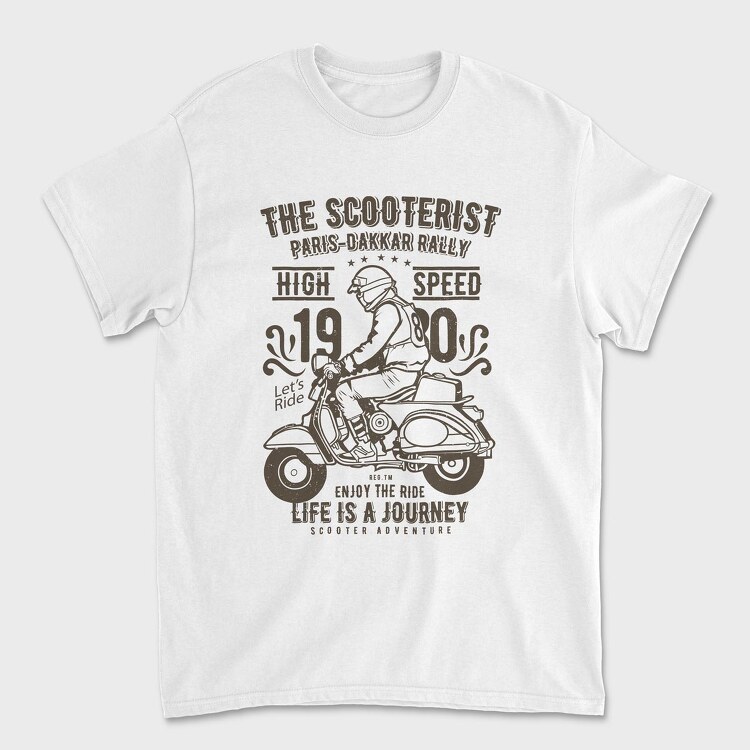 The Scooterist1980, Unisex Men's T-Shirt