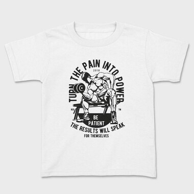 Turn The Pain Into Power, Kids' T-Shirt