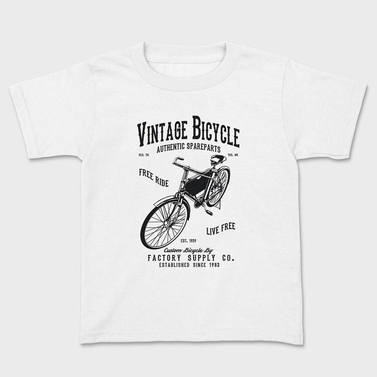 Vintage Bicycle, Kids' T-Shirt