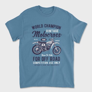 Vintage Motocross, Unisex Men's T-Shirt