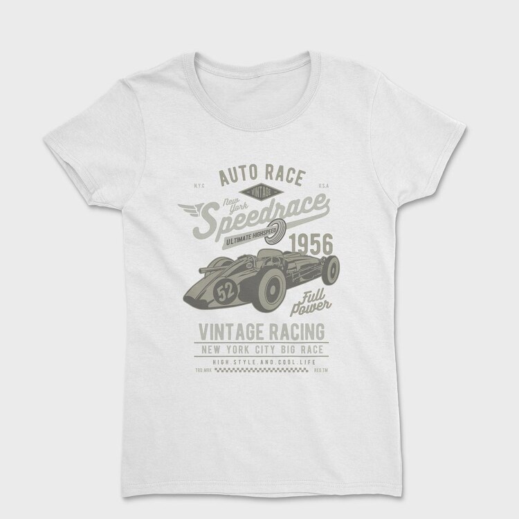 Vintage Speedrace, Women's T-Shirt