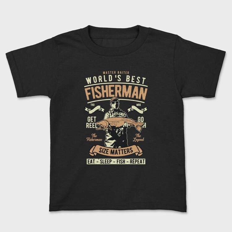 World's Best Fisherman, Kids' T-Shirt