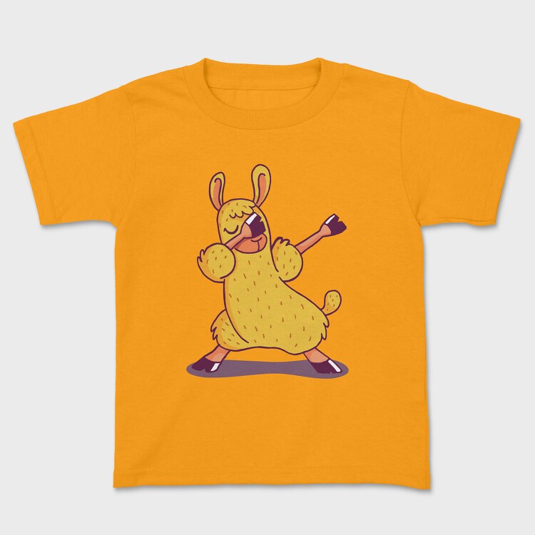 Dab Animal Comics Lama, Kids' T-Shirt