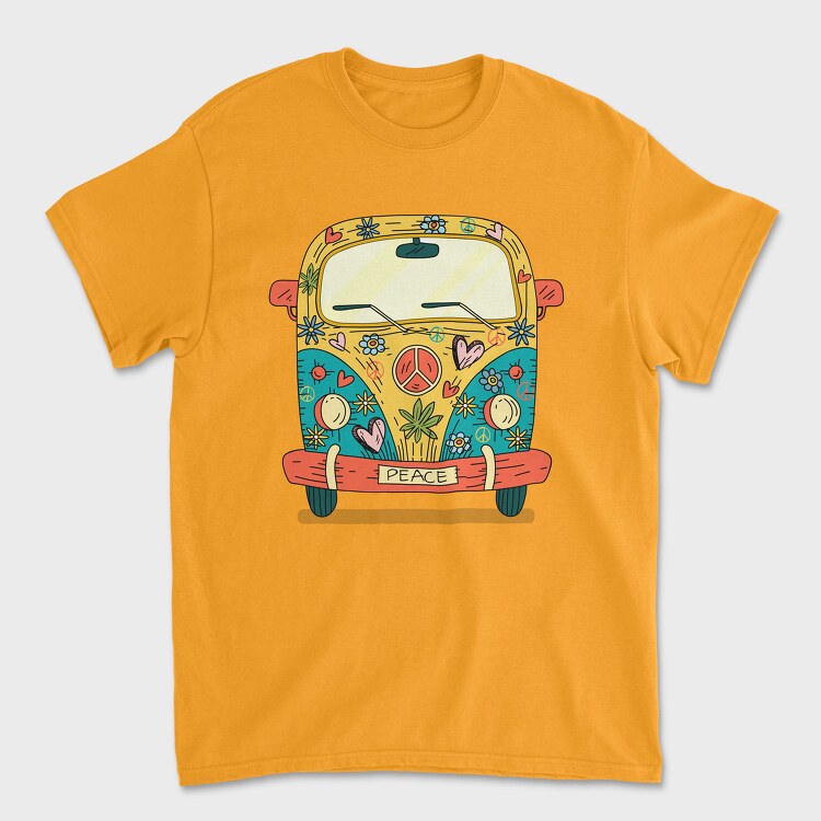 Hippie Van, Unisex Men's T-Shirt