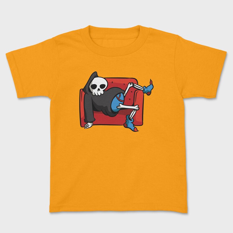 Lazy Grim Reaper, Kids' T-Shirt