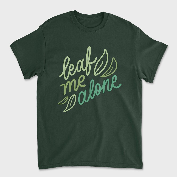 Leaf Me Alone, Унисекс Мъжка Тениска