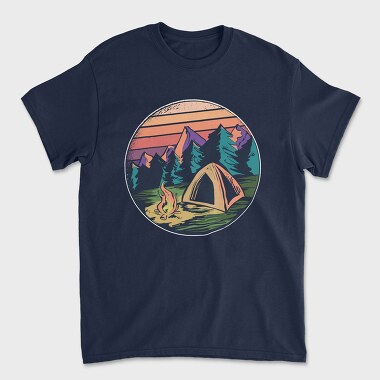 Camping, Unisex Men's T-Shirt