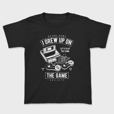 Grew Up On The Game, Kids' T-Shirt