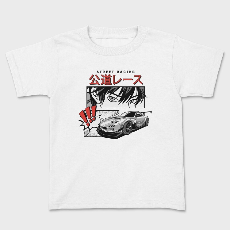 Street Racing, Kids' T-Shirt