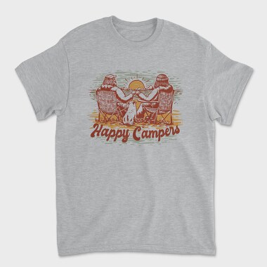 Happy Campers, Unisex Men's T-Shirt