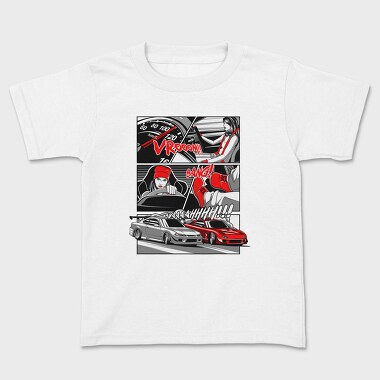 Comic Drift, Kids' T-Shirt
